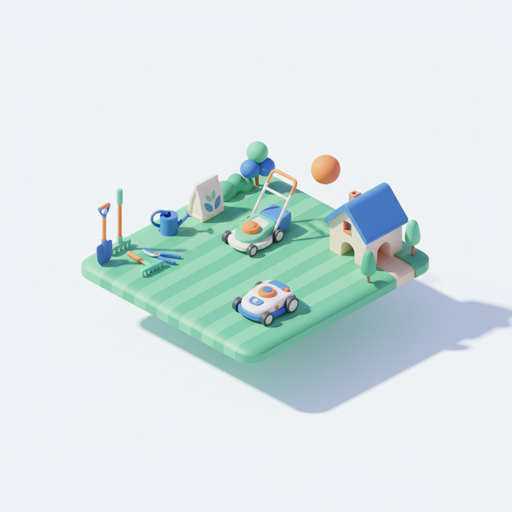 Illustration 3D : À quelle fréquence tondre sa pelouse à Pont-du-Château