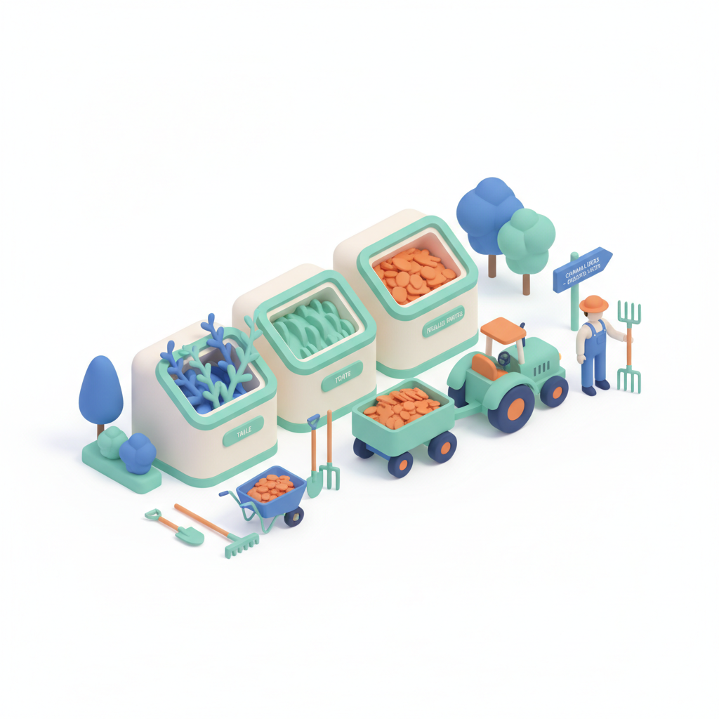 Illustration 3D : Où évacuer gratuitement ses déchets verts à Chamalières