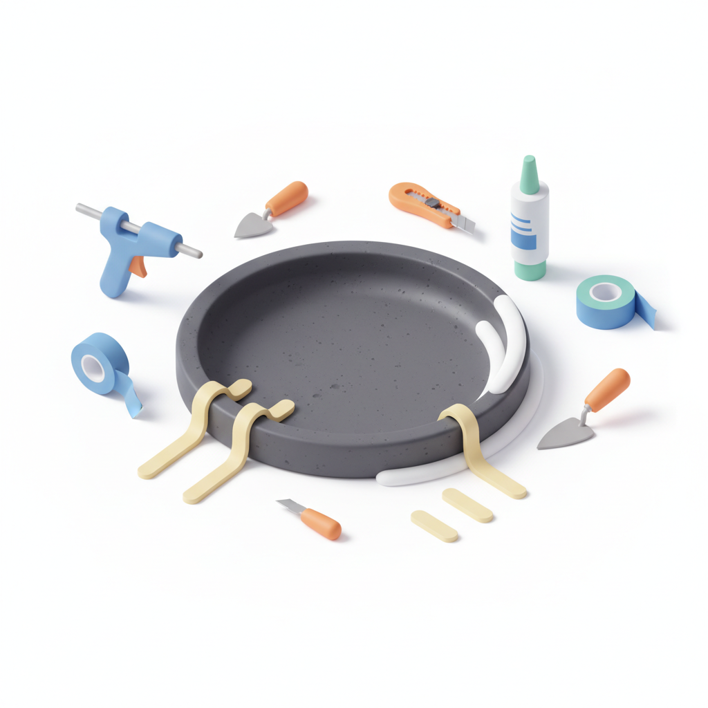 Illustration 3D : Refaire les joints d'un receveur de douche en pierre de Volvic