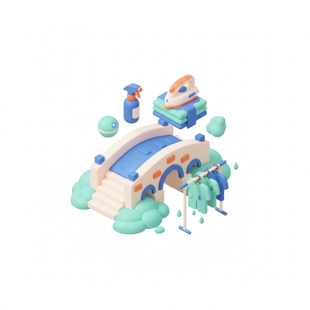 Illustration 3D : Comment repasser des vêtements humides de brouillard à Pont-du-Château