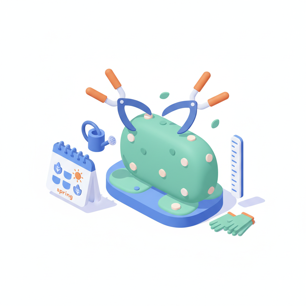 Illustration 3D : Tailler une haie de troènes au printemps à Riom: calendrier et hauteur